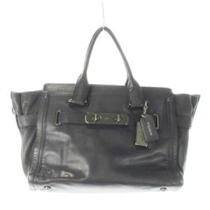 ハンドバッグ 2way ショルダーバッグ レザー 革 ターンロック ロゴ刻印 紺 ネイビー /CK5 GY11