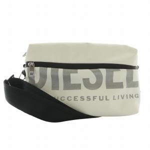 ショルダーバッグ PVC Wファスナー ロゴ 白 ホワイト シルバー色 X07348 /XZ GY18