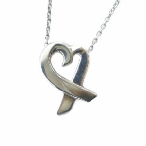ラビングハート ネックレス アクセサリー ペンダント ロゴ Silver925 シルバー色 GY11 /MQ