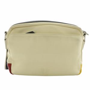 CASTELBAJAC ドミネ Dominer ショルダーバッグ フェイクレザー ロゴ アイボリー 黒 ブラック /XZ GY18