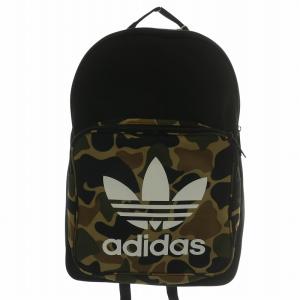 リュックサック カモ クラシック バックパック デイパック 迷彩柄 カモフラ ロゴ プリント 黒 ブラック