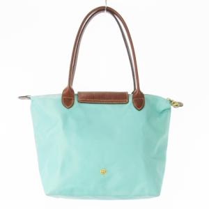 Longchamp ル プリアージュ ハンドバッグ ナイロン レザー 革 ロゴ型押し 緑 グリーン エメラルド /CK18
