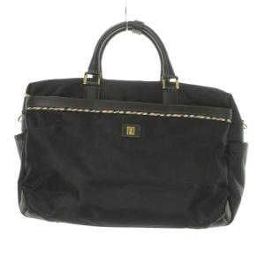 ボストンバッグ 2way ショルダーバッグ ナイロン レザー ロゴ ワンポイント ハウスチェック 黒 ブラック