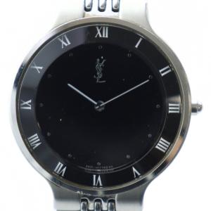 腕時計 ウォッチ クォーツ ローマン 黒文字盤 ロゴ シルバー色 5421-H10031 GY18 /MQ