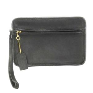 オールドコーチ ヴィンテージ 429 USA製 クラッチバッグ セカンドバッグ レザー リストレット 黒