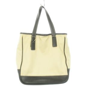 トートバッグ キャンバス レザー 革 バイカラー ベージュ 黒 ブラック 7706 /AH9 GY11