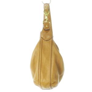 COACH ハンドバッグ ワンショルダー レザー 革 シボ革 ロゴプレート タッセル 茶 ブラウン F23960 /CK8