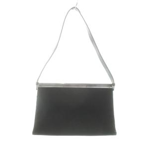 GUCCI ハンドバッグ ワンハンドル レザー 革 フラップ ロゴ 黒 ブラック /AH6 GY13