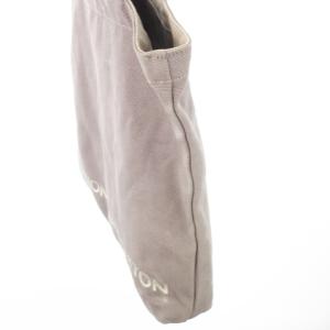 LOUIS VUITTON ルイヴィトン美術館 フォンダシオン トートバッグ キャンバス 帆布 配色 バイカラー プリント ロゴ グレージュ