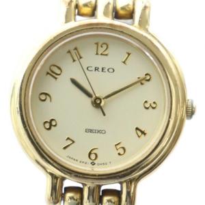 クレオ CREO 腕時計 ウォッチ クォーツ ロゴ ゴールドカラー 金色 2P21-0C00 /MQ GY18
