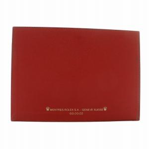 ROLEX 保存箱 外箱 空き箱 腕時計用 レザー ロゴ 赤 レッド 60.00.02 /XZ GY18