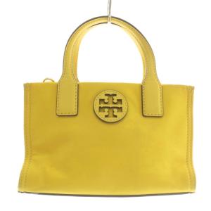 ハンドバッグ ショルダー 2WAY ミニ ナイロン レザー ロゴ 黄色 イエロー 146437 706