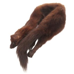 ティペット 毛皮マフラー ミンクファー 茶 ブラウン /GV GY18