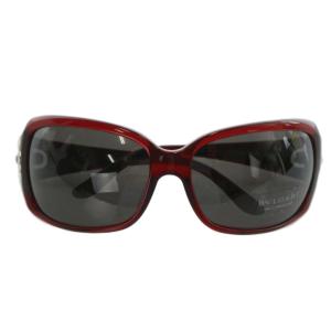 眼鏡 サングラス セルフレーム カラーレンズ ラインストーン ロゴ 6516-120 赤 レッド 8013-B