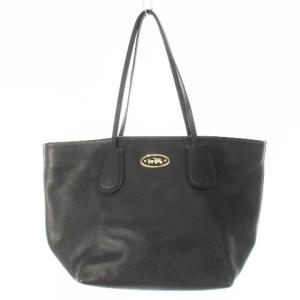トートバッグ ハンドバッグ レザー 革 ロゴ 黒 ブラック /CK21 GY18