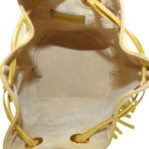 J&M DAVIDSON カーニバル ワンショルダー バッグ 巾着 フリンジ グリーン