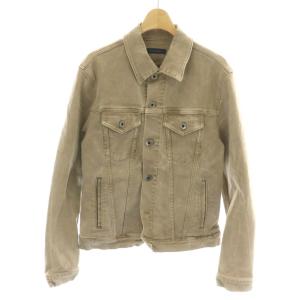 デニムジャケット ジージャン Gジャン アウター ブルゾン 長袖 3rd サード M 茶 ブラウン カーキ