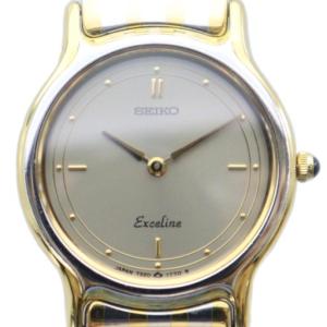 Exceline エクセリーヌ 腕時計 ウォッチ クォーツ ゴールドカラー 金色 シルバーカラー 銀色