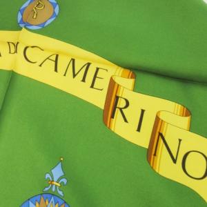 ROBERTA DI CAMERINO スカーフ シルク 大判 スクエア グリーン