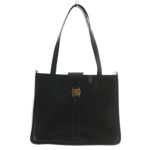 トートバッグ ワンショルダー 肩掛け レザー フラップ ヴァラ ゴールド金具 黒 ブラック /XZ GY11