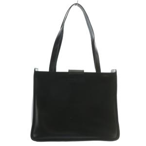 Salvatore Ferragamo トートバッグ ワンショルダー 肩掛け レザー フラップ ヴァラ ゴールド金具 黒 ブラック /XZ GY11