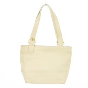 COACH ヴィンテージ オールドコーチ トートバッグ レザー ベルトデザイン ロゴチャーム ベージュ 4140 /MN16