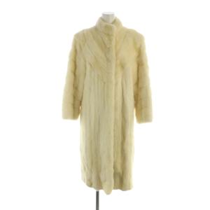 パールミンク ファー ロング コート 11 ホワイト