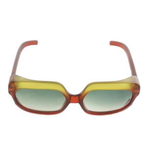 Christian Dior 眼鏡 サングラス セルフレーム グラデーション スクエア ロゴ 緑 グリーン 赤 レッド /XZ OH