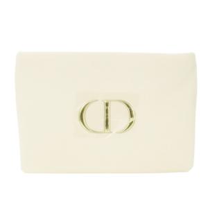 BEAUTE TROUSSE POUCH ノベルティ ポーチ スクエア クラッチ CDロゴ レザー 革