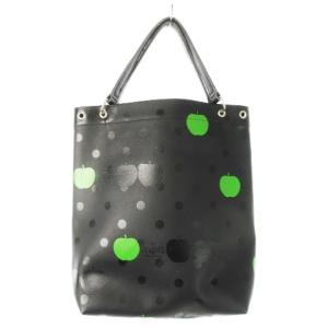 COMME des GARCONS ×THE BEATLES トートバッグ PVC ドット 林檎 ブラック