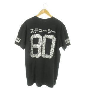 ELEPHANT S Tシャツ クルーネック 半袖 プリント ロゴ XL 黒 ブラック /AO19 GY11