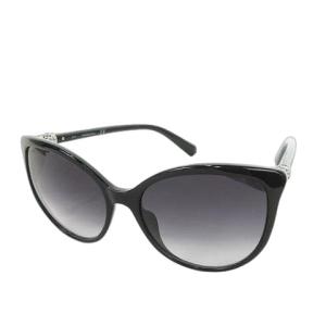 サングラス セルフレーム キャッツアイ クリスタル ロゴ 57 17 135 黒 ブラック /MN7 GY11