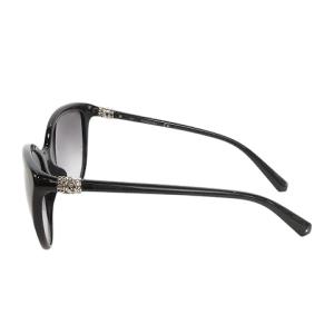 SWAROVSKI サングラス セルフレーム キャッツアイ クリスタル ロゴ 57 17 135 黒 ブラック /MN7 GY11