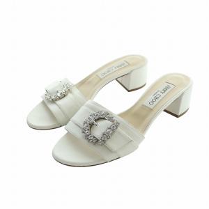 ミュール ラインストーン 36 ホワイト