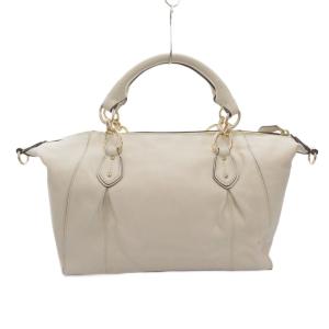 COACH ハンドバッグ ショルダー 2WAY ロゴ レザー 白 ホワイト /AE GY17