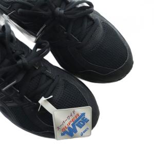 asics スニーカー タグ付き ランニングシューズ  靴 ロゴ 26.5cm 黒 ブラック TJG16L GY18