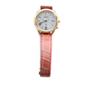 SEIKO lk ルキア 1B35-0AA0 腕時計 ウォッチ 電波 ソーラー デイト カレンダー付き 1Pダイヤ