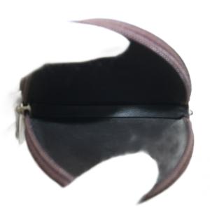 LOEWE 小銭入れ コインケース スエード レザー ラウンド ロゴ 赤 レッド 茶色 ブラウン /XZ OH GY11