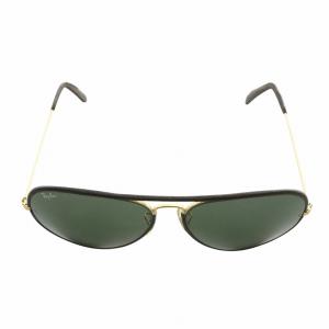 Ray-Ban 眼鏡 サングラス メタルフレーム レザー ティアドロップ ダブルブリッジ ロゴ 6214 ゴールド色 茶色
