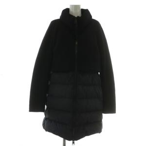 ダウンコート ジップアップ 44 ブラック