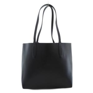 kate spade new york トートバッグ ポーチ付き ウサギ柄 レザー ブラック