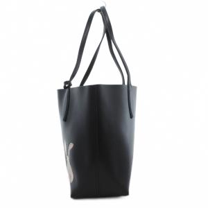 kate spade new york トートバッグ ポーチ付き ウサギ柄 レザー ブラック