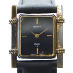 Socie 腕時計 ヴィンテージ 手巻き 裏リューズ スクエア アナログ