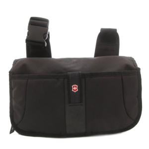 ショルダーバッグ 斜め掛け クロスボディ ミリタリー 旅行用 ロゴ ナイロン 黒 ブラック /GV GY18