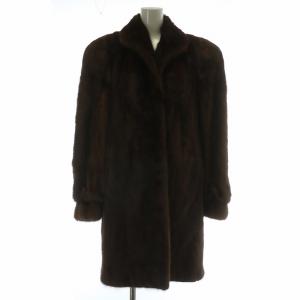 銀サガ ファーコート ブラウン