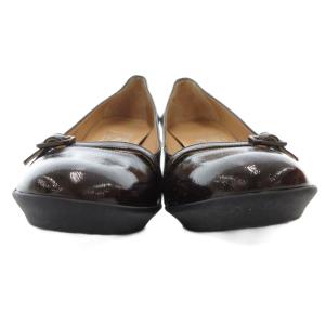 Salvatore Ferragamo パンプス シューズ ハイヒール ラウンドトゥ 4.5 22cm ダークブラウン /AE GY17
