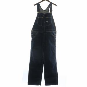 WORK LINE オーバーオール サロペット デニム ロゴ XL インディゴ 紺 ネイビー LS2024