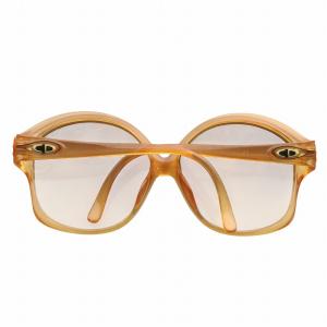 Christian Dior 眼鏡 サングラス セルフレーム グラデーション ラウンド ラメ CDロゴ オレンジ 2095 /XZ GY11