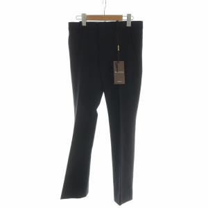 パンツ タグ付き スラックス ジップフライ ロゴ 36 XS 黒 ブラック 404828 ZFW51 GY17
