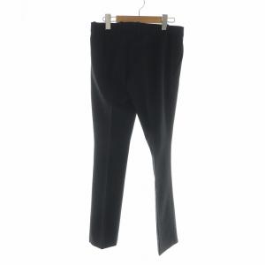 GUCCI パンツ タグ付き スラックス ジップフライ ロゴ 36 XS 黒 ブラック 404828 ZFW51 GY17